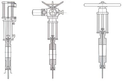 氣動插板閥結(jié)構(gòu)圖
